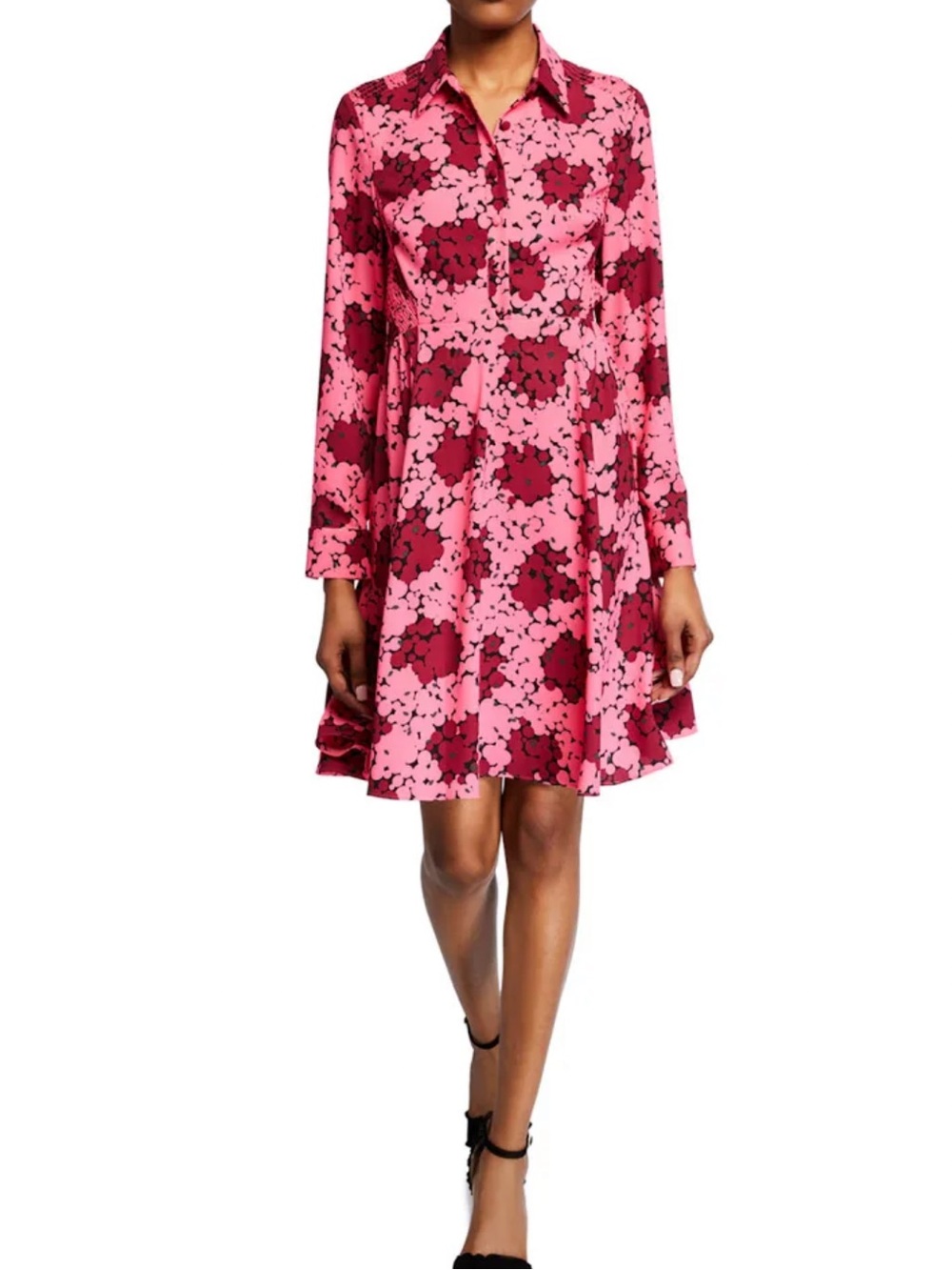 Kate spade Bubble Dot Smocked Dress In Rhubarbjam